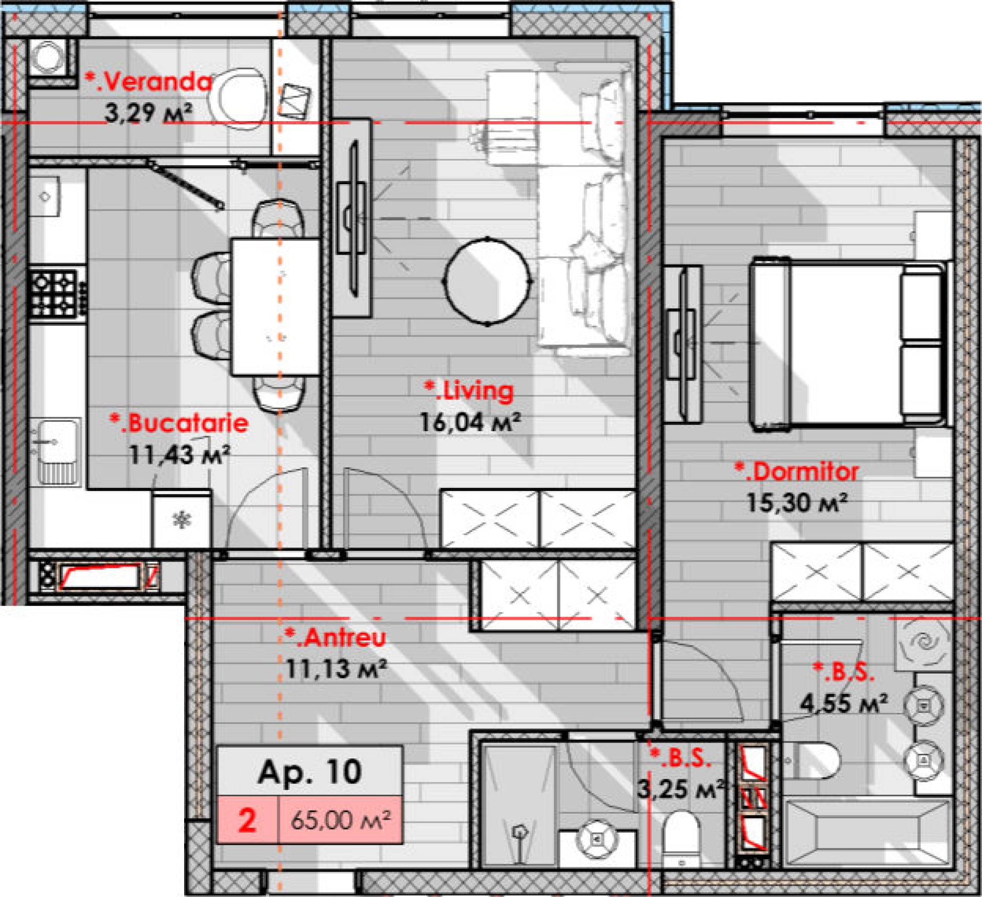 Apartamente Smart Home Moșilor Tudor Vladimirescu